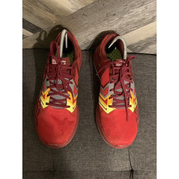 Skechers GoRun Mens Size 8.5 Razor 3 Red Hyper Burst Mens Running Shoes SN55220 - Picture 5 of 11